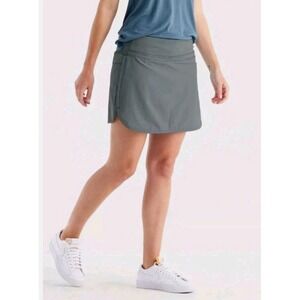 FREE FLY BAMBOO-LINED BREEZE WOMEN'S SKORT Slate Gray MEDIUM, BRAND NEW Gift